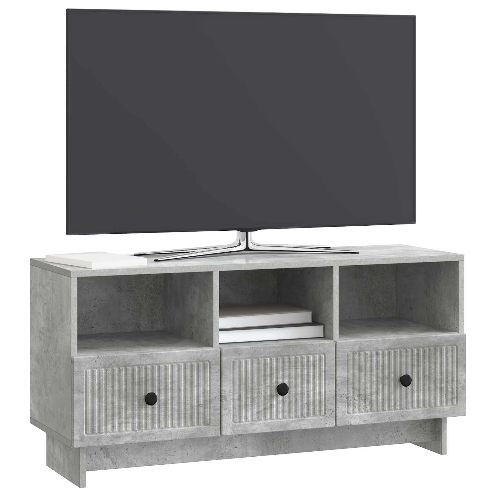 TV ormar Betonska siva 102 x 34,5 x 50 cm Konstruirano drvo