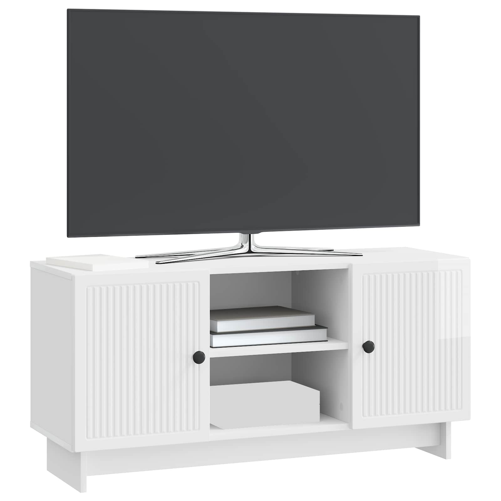 TV ormar 102 x 34,5 x 50 cm Bijela visokog sjaja