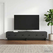 TV ormar s ladicama Crna 147 x 34,5 x 30 cm Konstruirano drvo