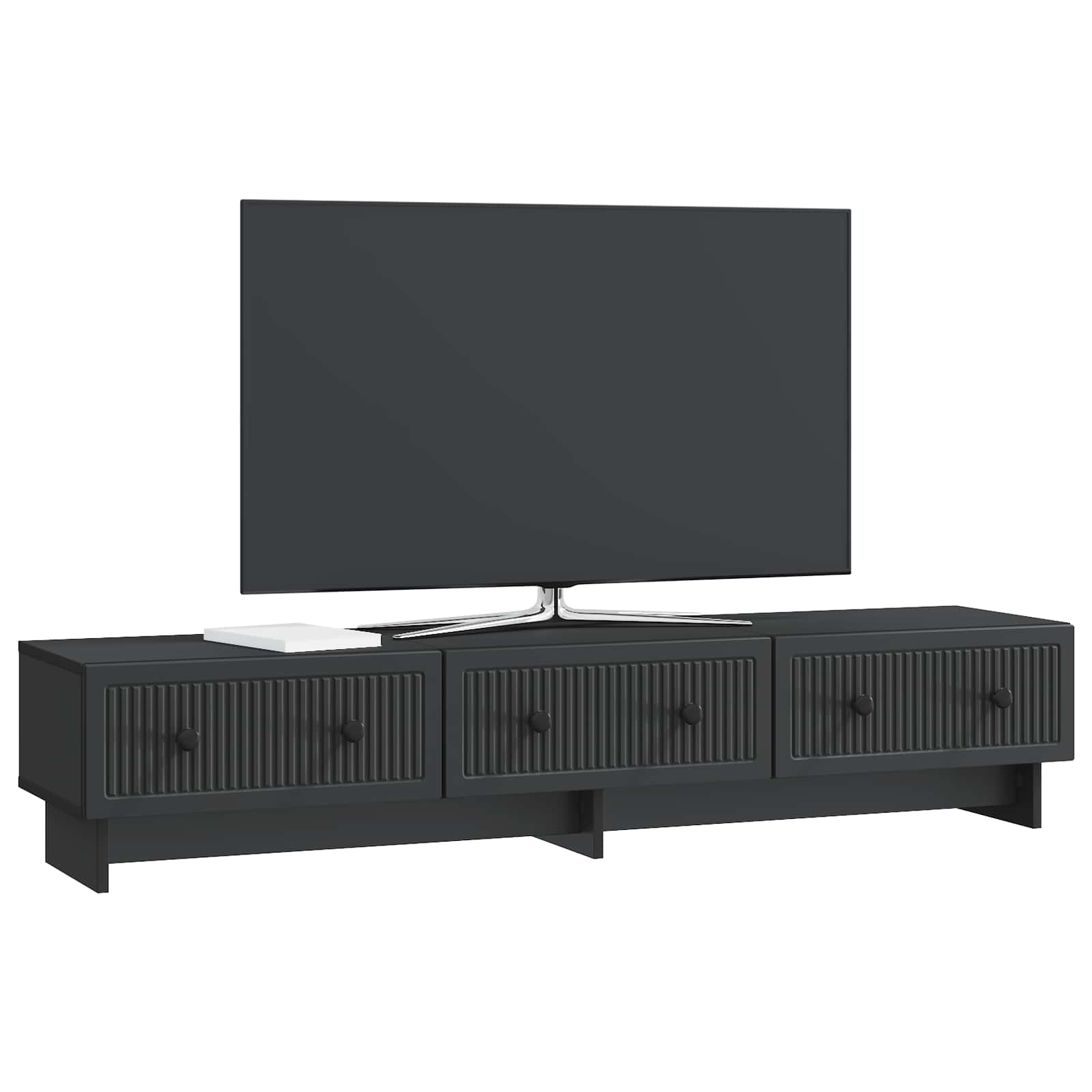TV ormar s ladicama Crna 147 x 34,5 x 30 cm Konstruirano drvo