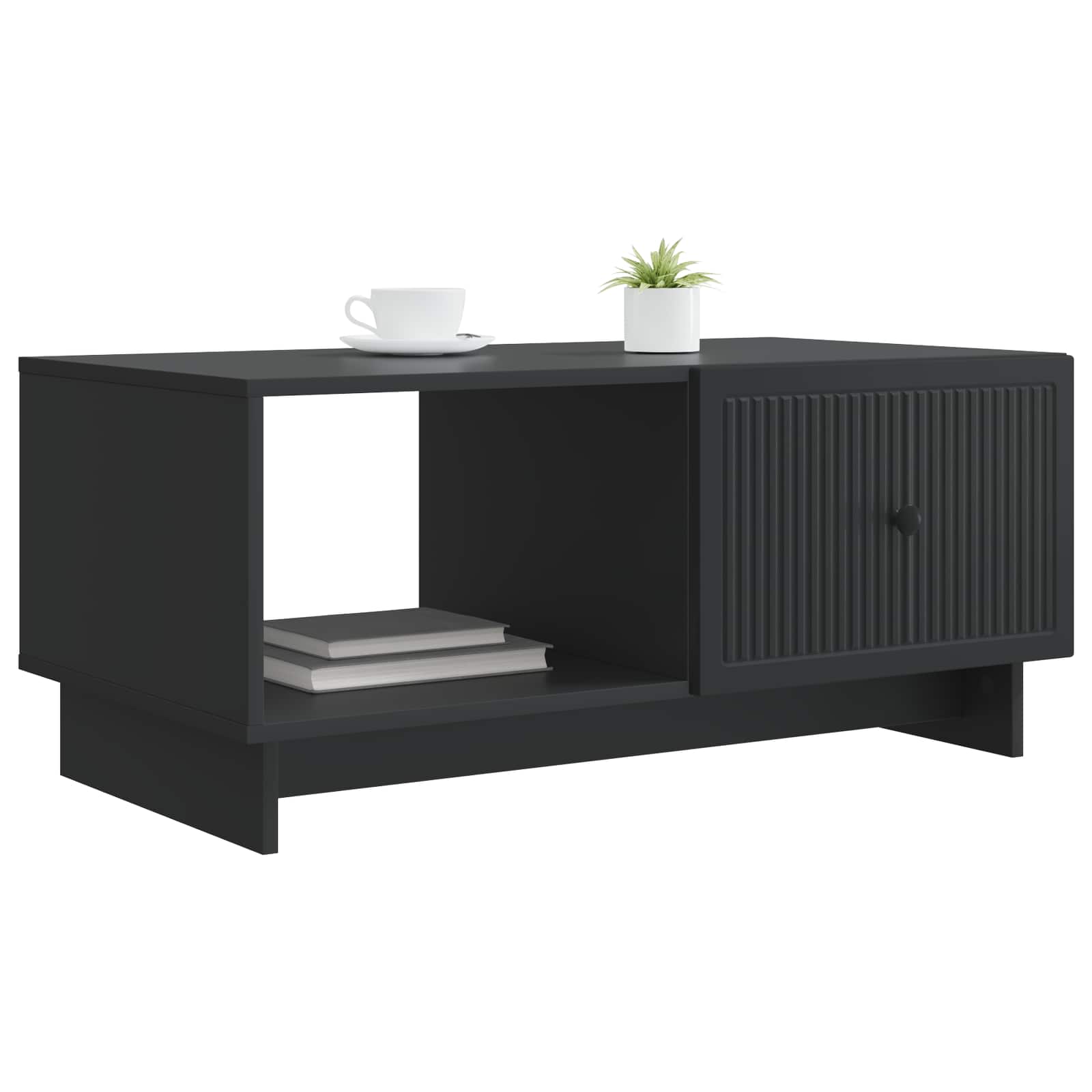 Kava Stol Crna 90 x 50 x 40 cm Konstruirano drvo