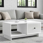 Kava Stol Bijela visokog sjaja 90 x 50 x 40 cm