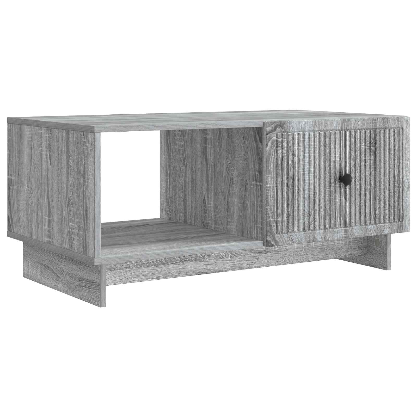 Kava Stol Siva sonoma 90 x 50 x 40 cm Konstruirano drvo