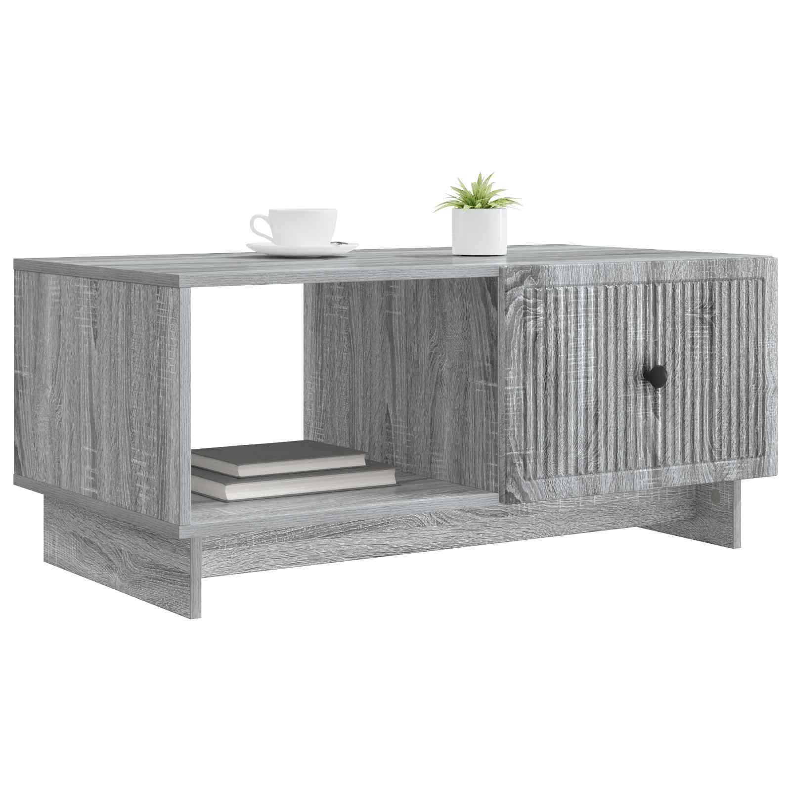 Kava Stol Siva sonoma 90 x 50 x 40 cm Konstruirano drvo