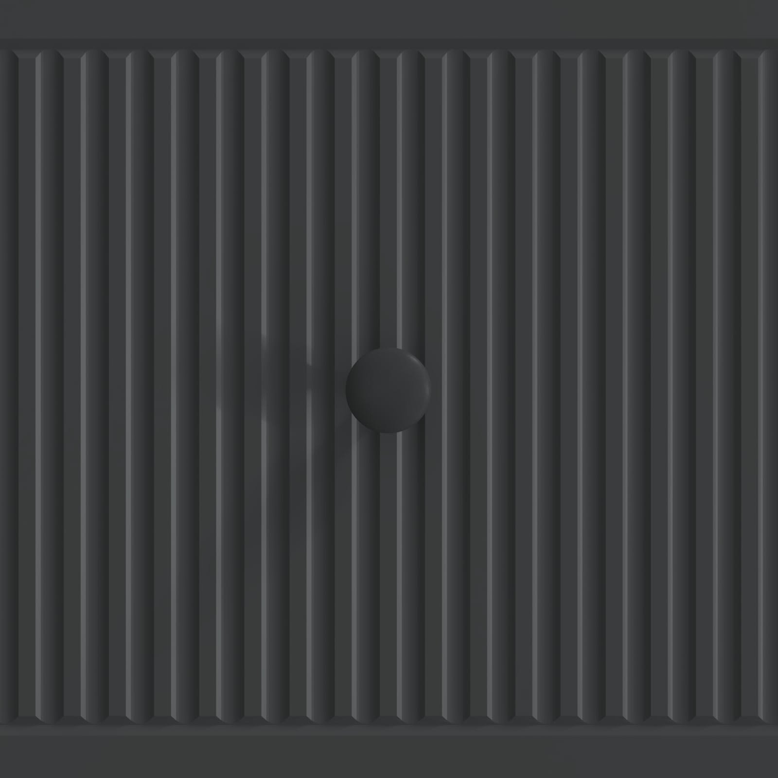 Kava Stol s ladicama Crna 49 x 50 x 40 cm Konstruirano drvo