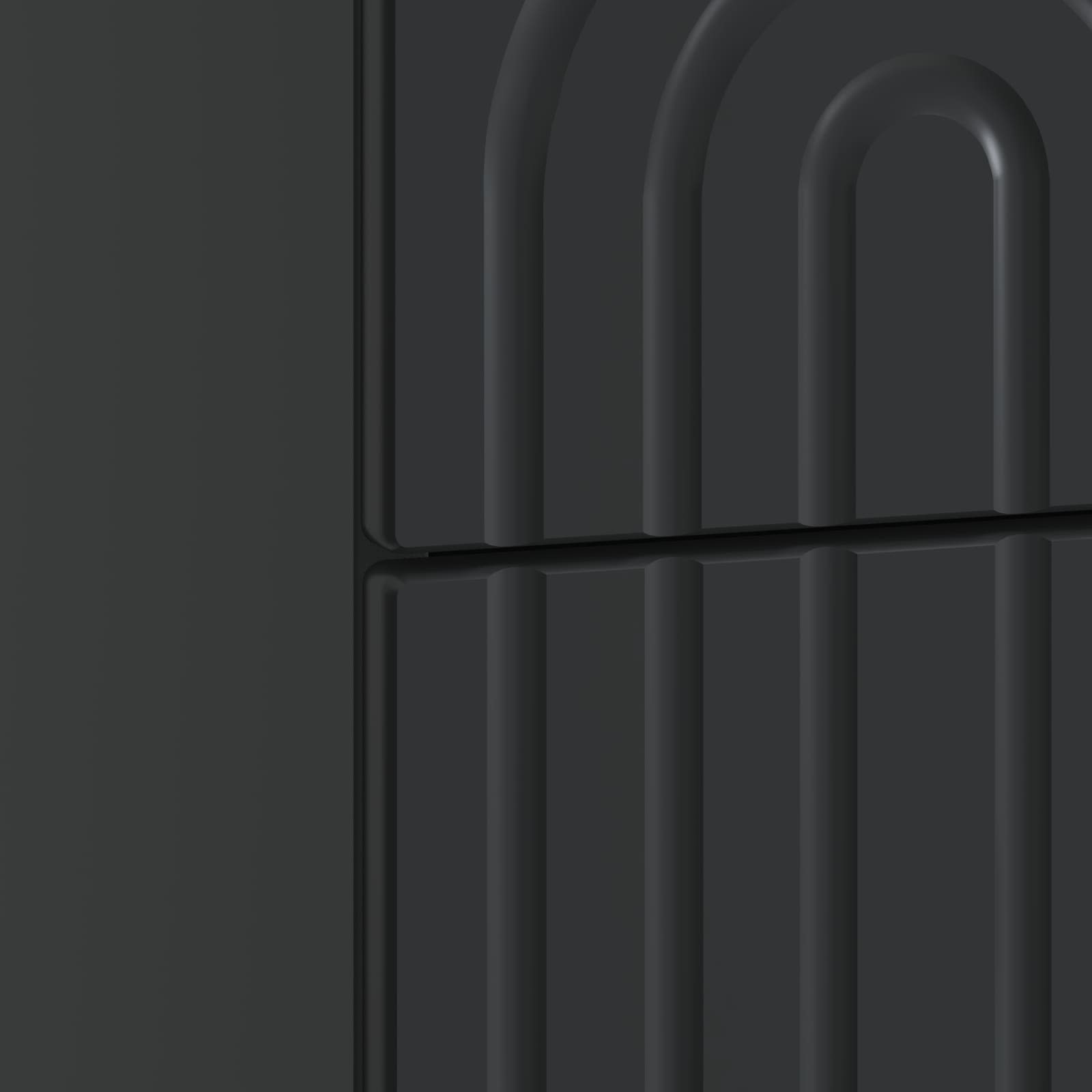 Noćni ormar 2 pcs Crna 43 x 34,5 x 48 cm Konstruirano drvo