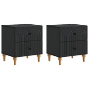 Noćni ormar 2 pcs Crna 43 x 34,5 x 48 cm Konstruirano drvo
