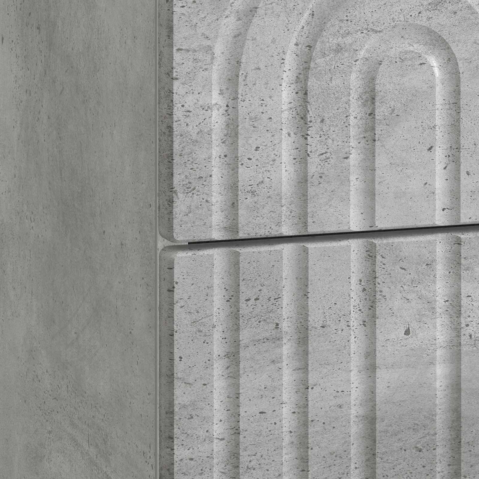 Noćni ormar Betonska siva 43 x 34,5 x 48 cm Konstruirano drvo