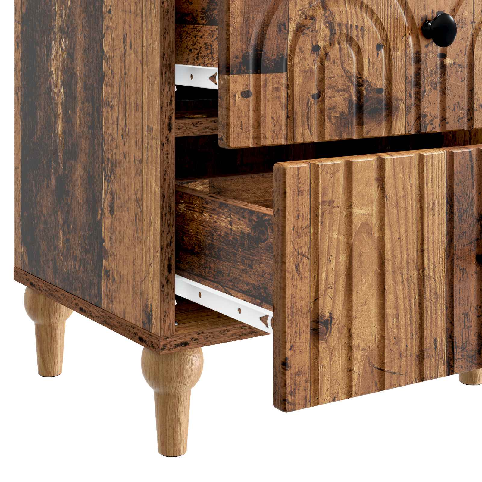 Noćni ormar Staro drvo 43 x 34,5 x 48 cm Konstruirano drvo