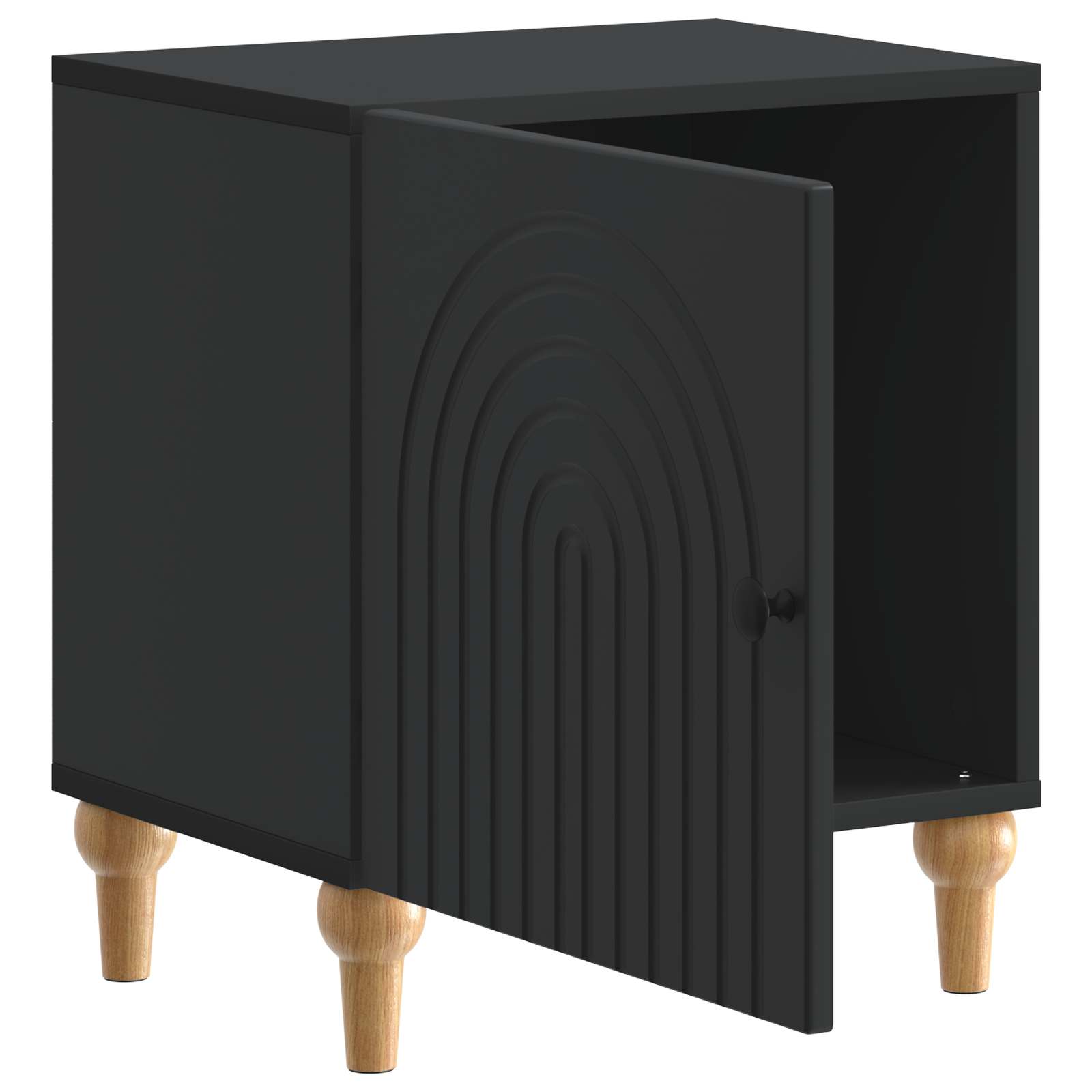 Noćni ormar Crna 43 x 34,5 x 50 cm Konstruirano drvo