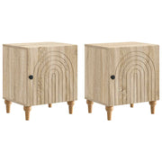 Noćni ormar 2 pcs Hrast sonoma 43 x 34,5 x 50 cm