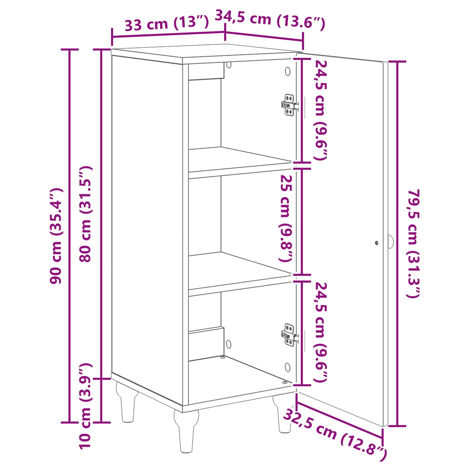 Kreveta Crna 33 x 34,5 x 90 cm Konstruirano drvo
