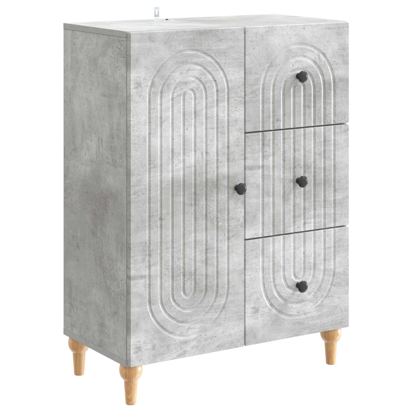 Kreveta Betonska siva 66 x 34,5 x 90 cm Konstruirano drvo