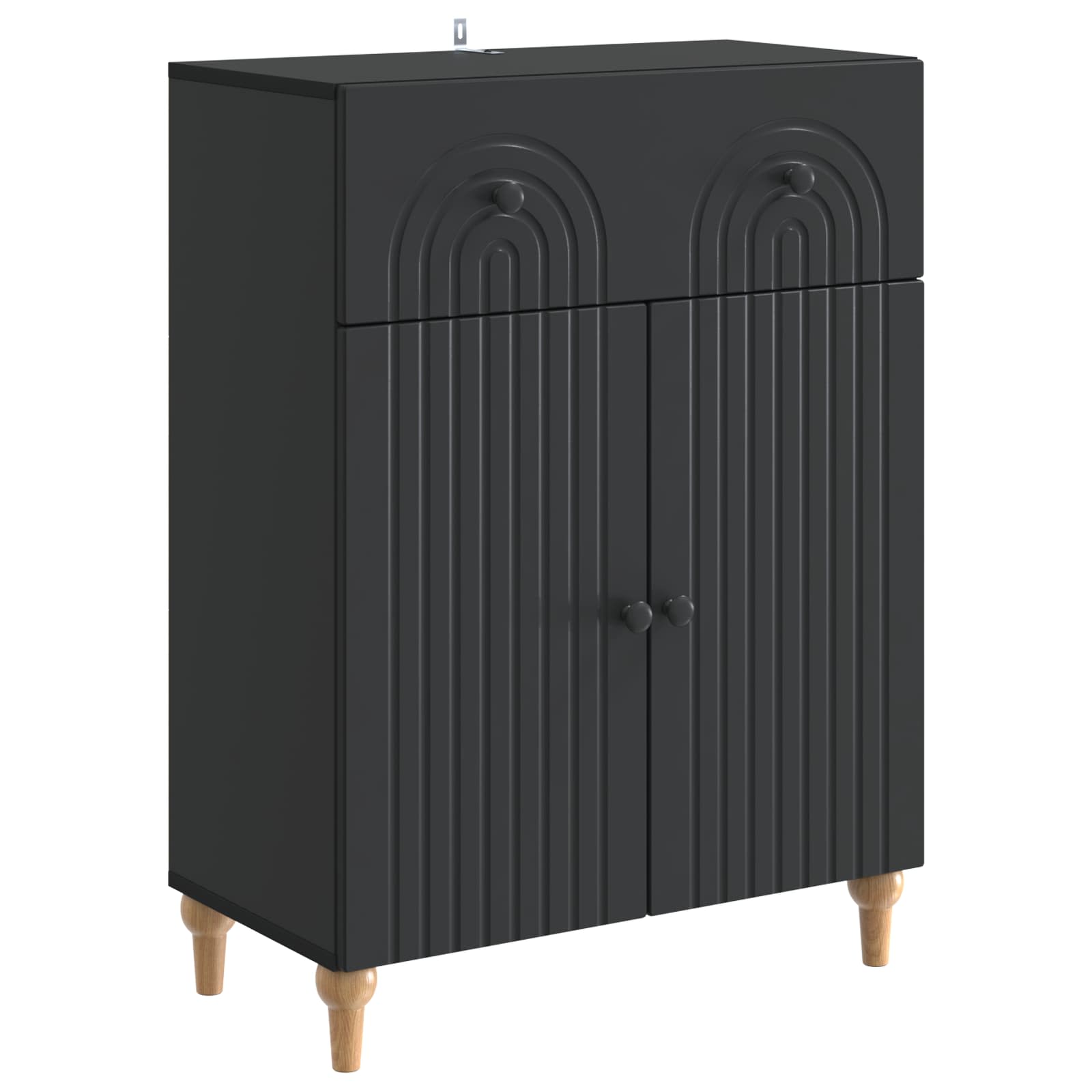 Kreveta s ladicama Crna 66 x 34,5 x 90 cm Konstruirano drvo