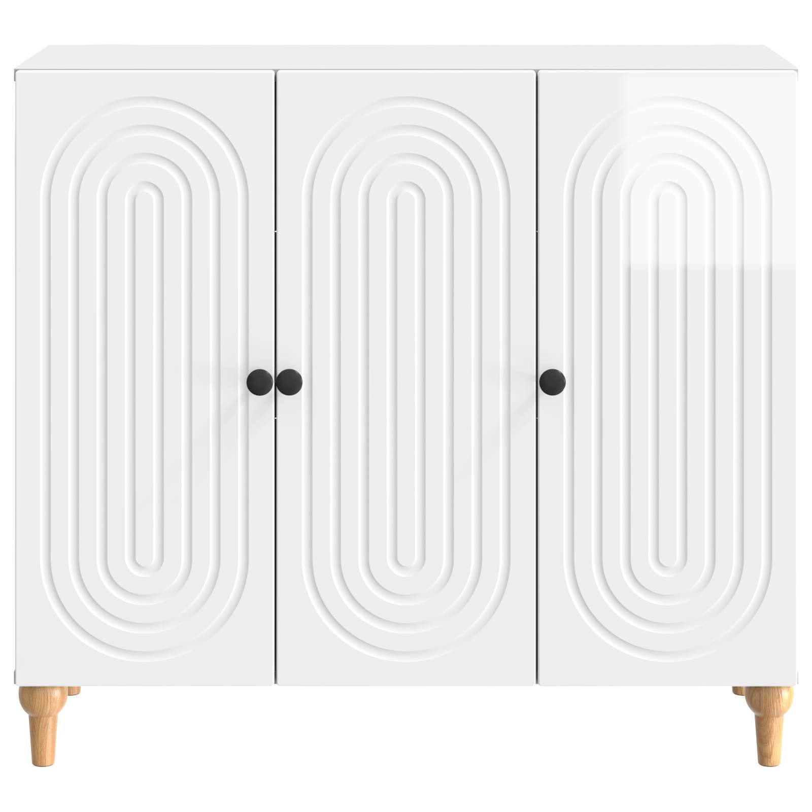 Kreveta Bijela visokog sjaja 89 x 34,5 x 80 cm