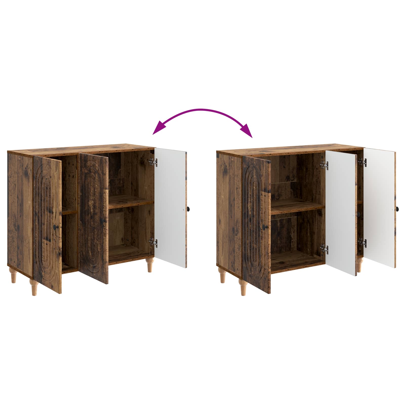 Kreveta Staro drvo 89 x 34,5 x 80 cm Konstruirano drvo
