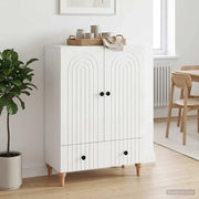 Kreveta s ladicama Bijela visokog sjaja 66 x 34,5 x 95 cm