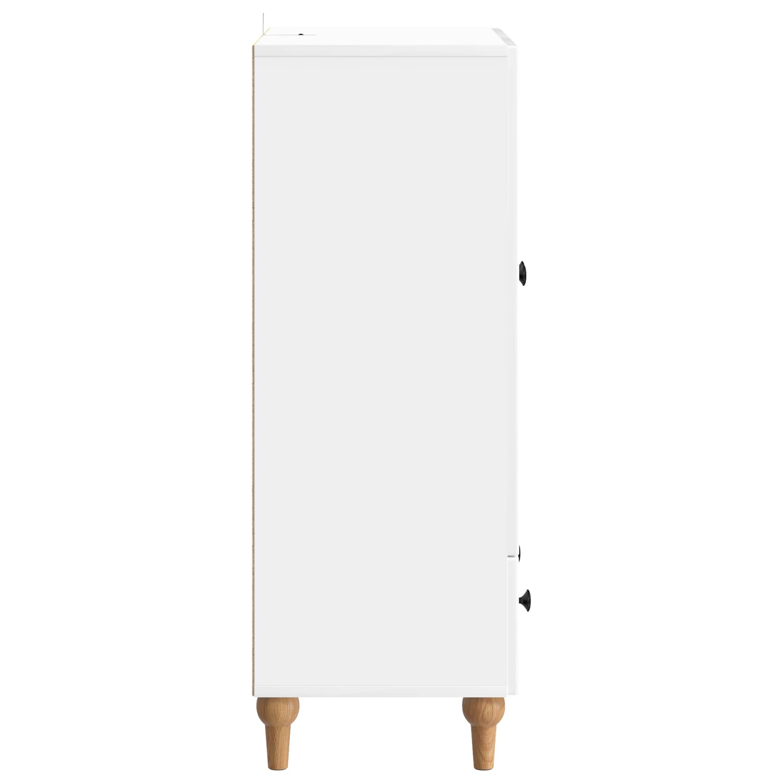 Kreveta s ladicama Bijela visokog sjaja 66 x 34,5 x 95 cm