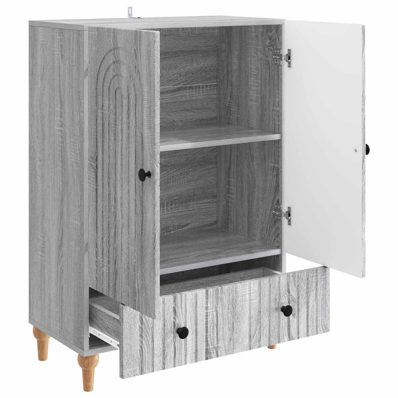 Kreveta Siva sonoma 66 x 34,5 x 95 cm Konstruirano drvo