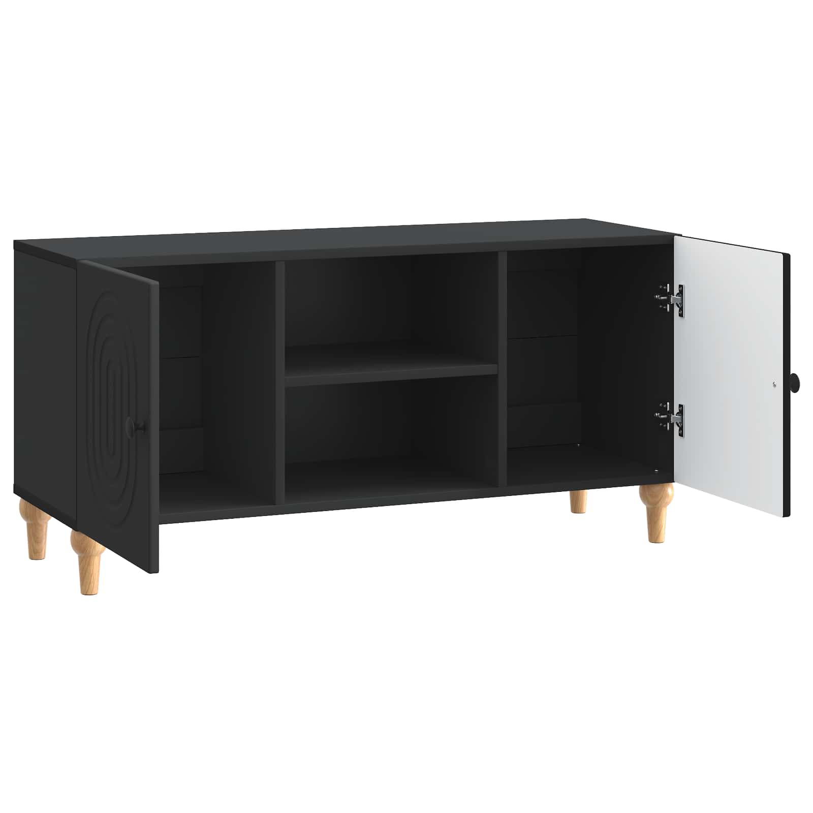 TV ormar Crna 102 x 34,5 x 50 cm Konstruirano drvo