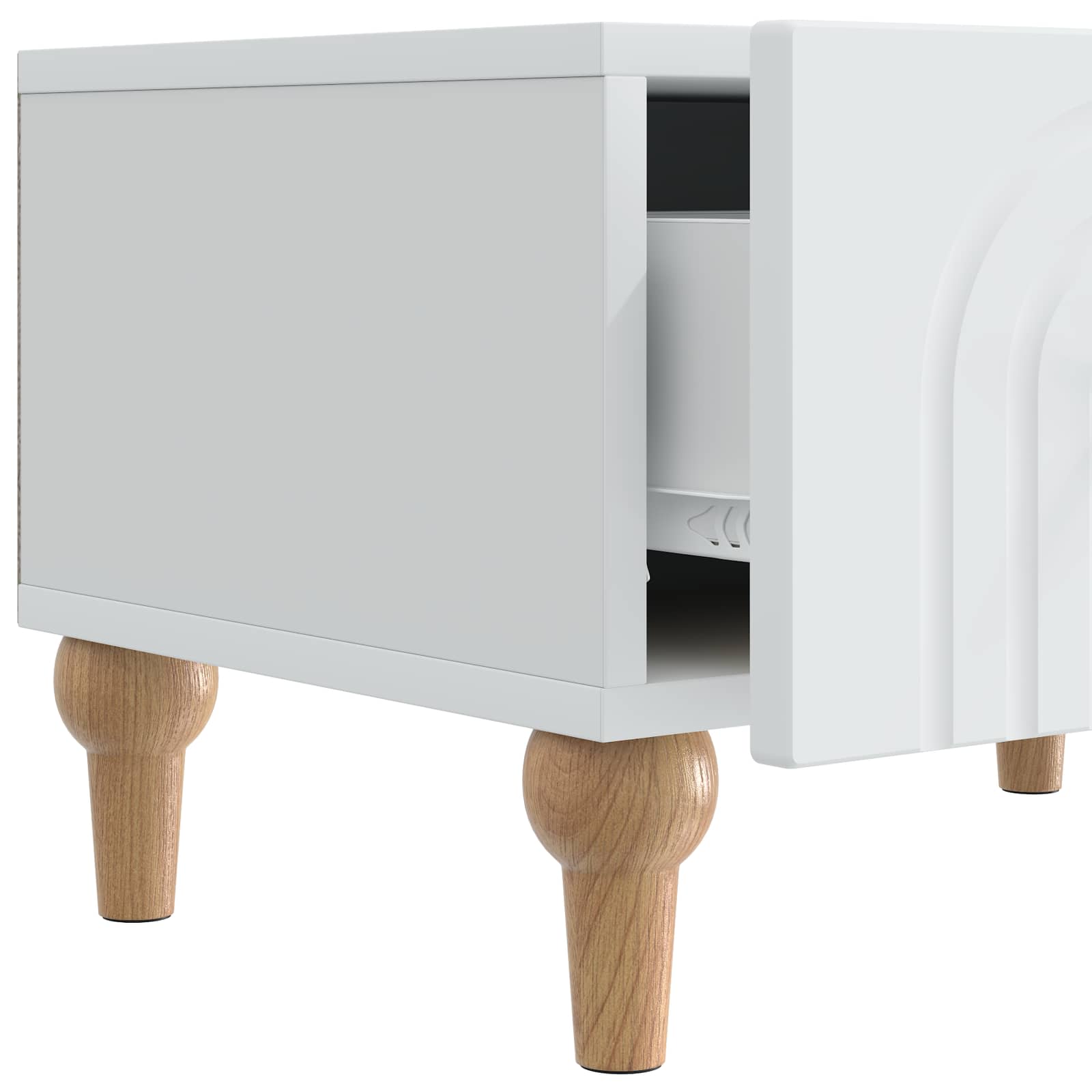 TV ormar s ladicama Bijela 147 x 34,5 x 30 cm Konstruirano drvo