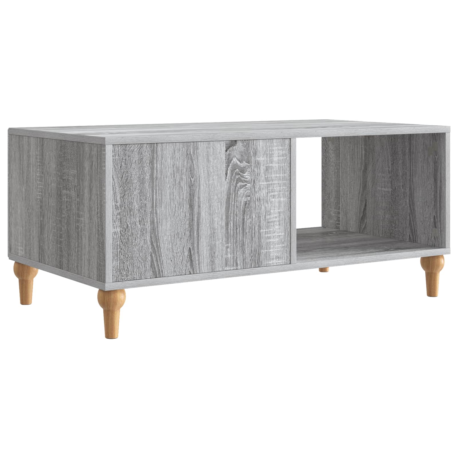 Kava Stol Siva sonoma 90 x 50 x 40 cm Konstruirano drvo