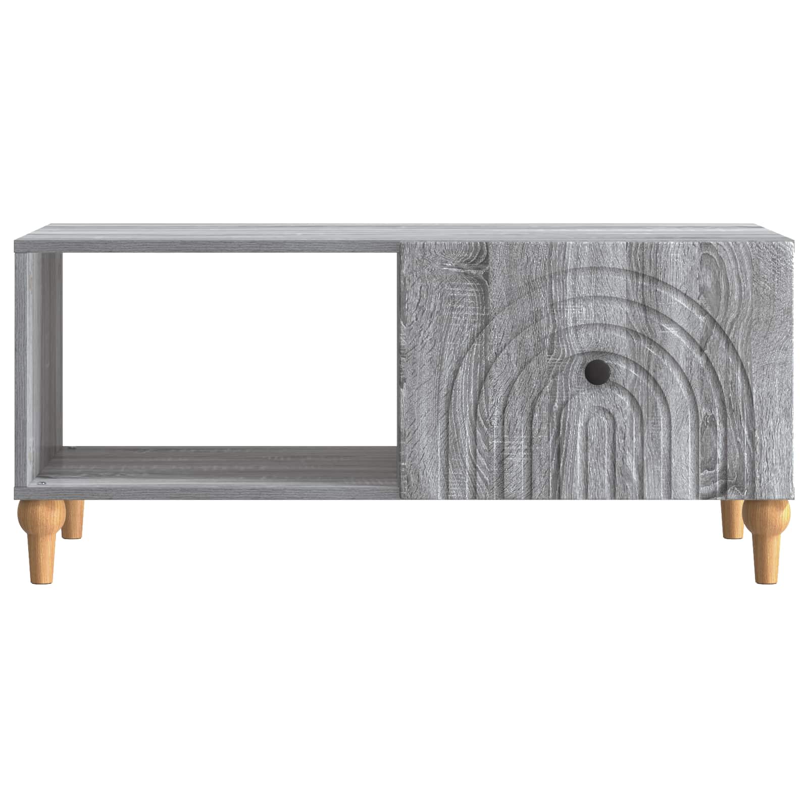 Kava Stol Siva sonoma 90 x 50 x 40 cm Konstruirano drvo