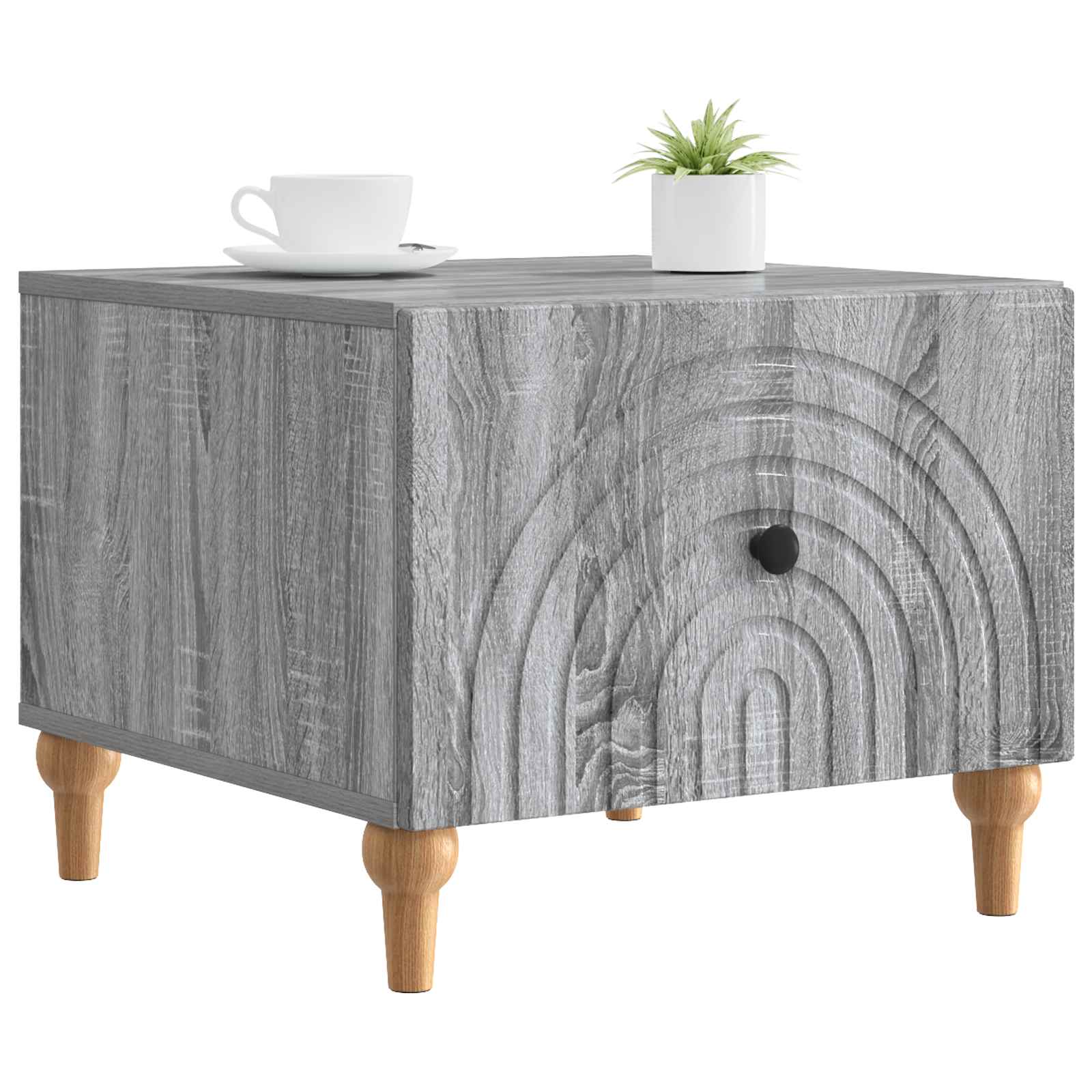Kava Stol Siva sonoma 49 x 50 x 40 cm Konstruirano drvo