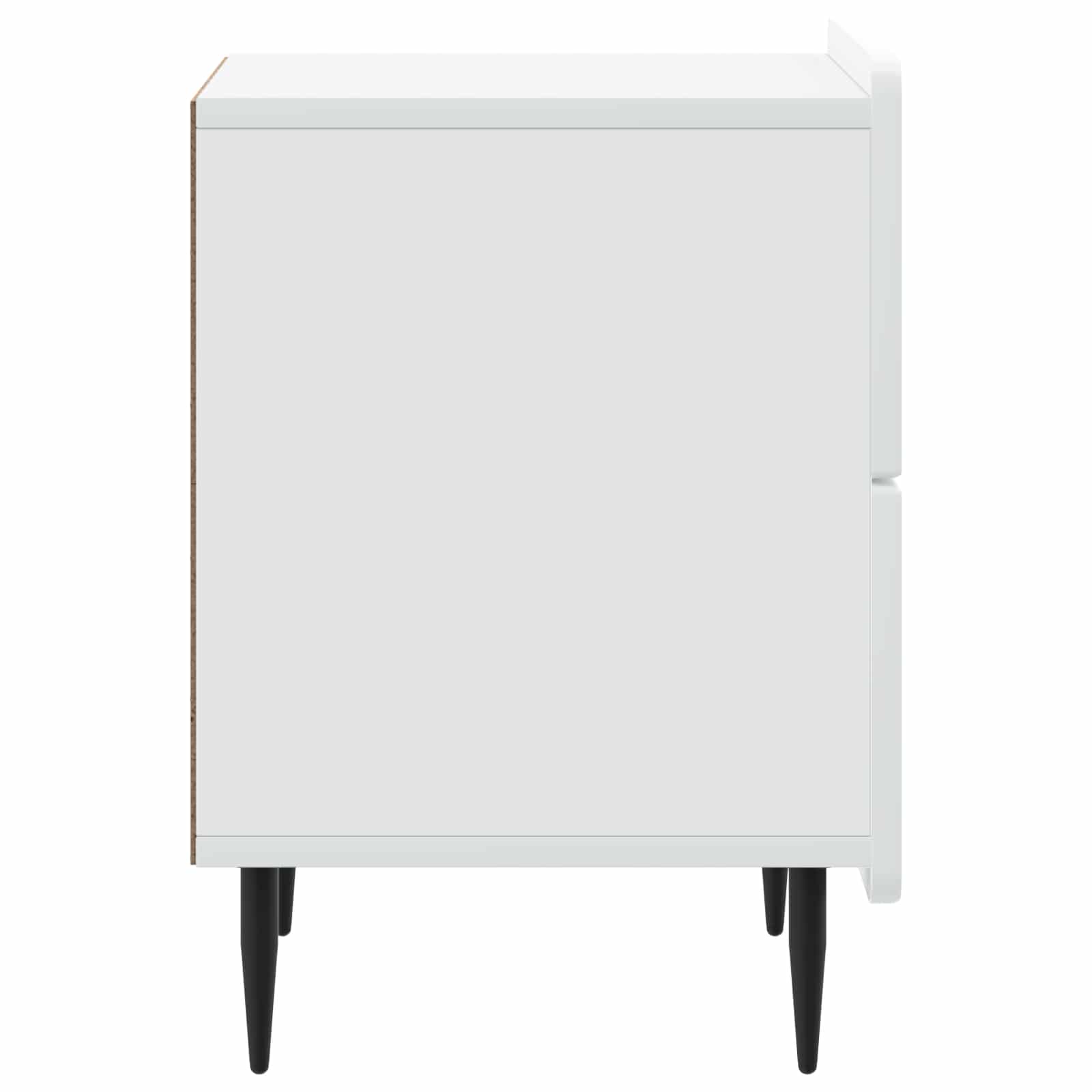 Noćni ormar 2 pcs Bijela 43 x 34,5 x 49,5 cm Konstruirano drvo