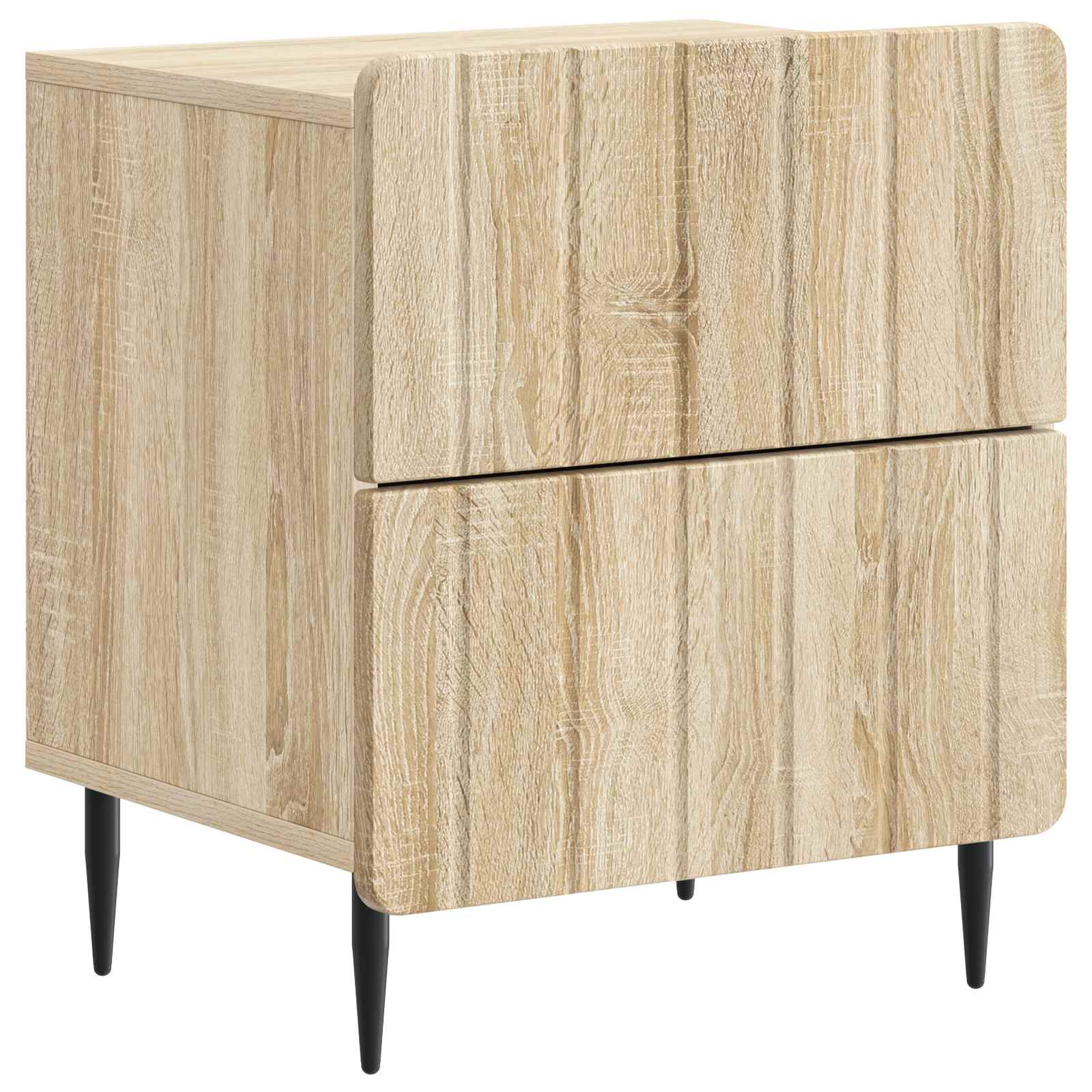 Noćni ormar s ladicama 2 pcs Hrast sonoma 43 x 34,5 x 49,5 cm