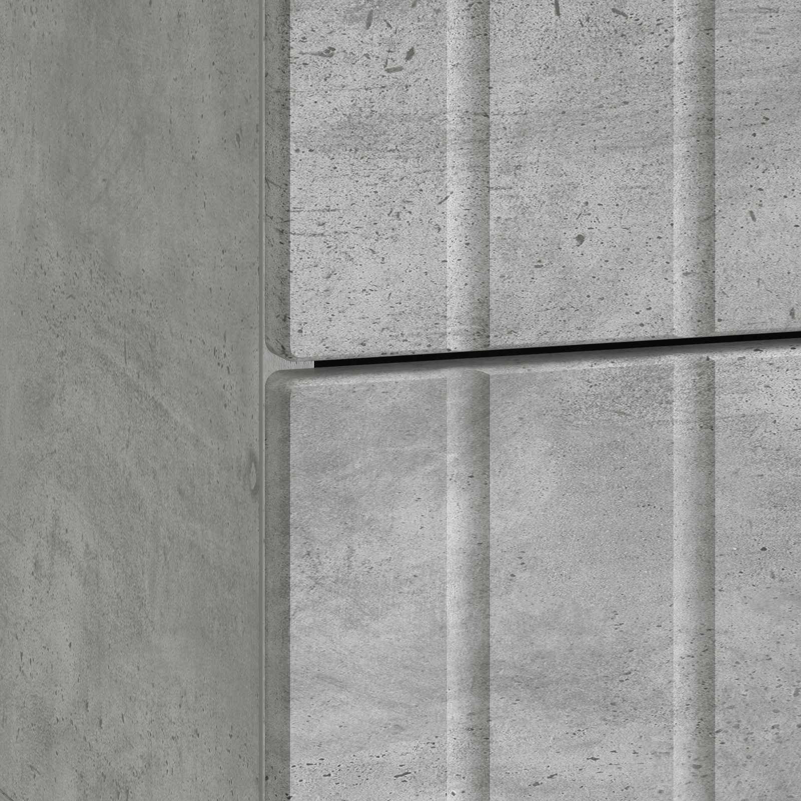 Noćni ormar s ladicama 2 pcs Betonska siva 43 x 34,5 x 49,5 cm
