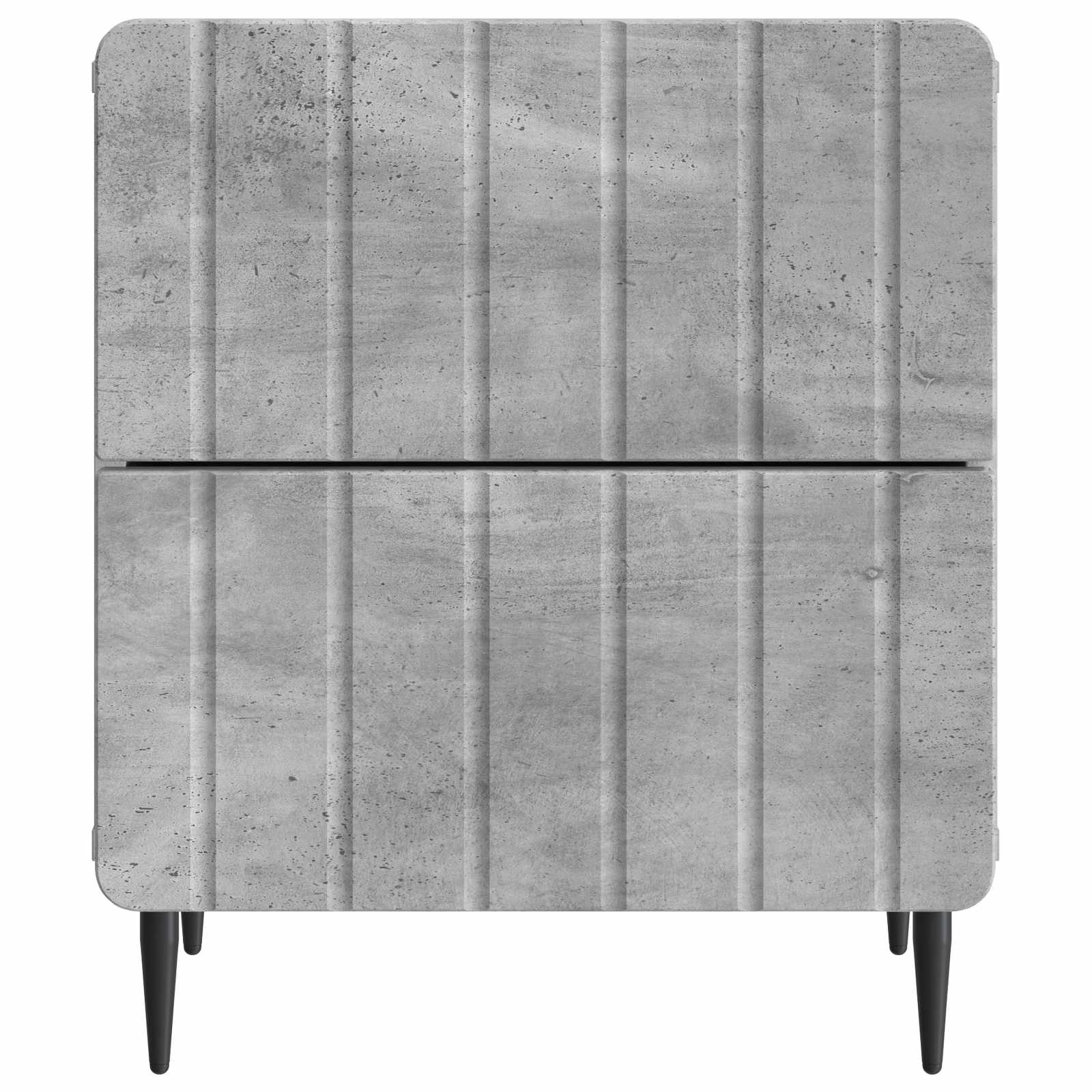 Noćni ormar s ladicama 2 pcs Betonska siva 43 x 34,5 x 49,5 cm