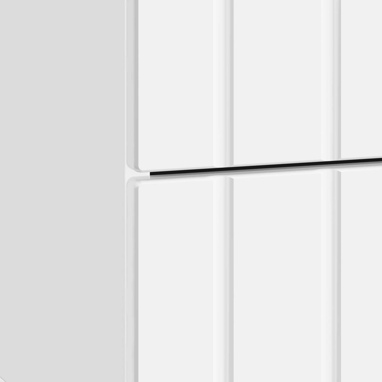 Noćni ormar 2 pcs Bijela visokog sjaja 43 x 34,5 x 49,5 cm