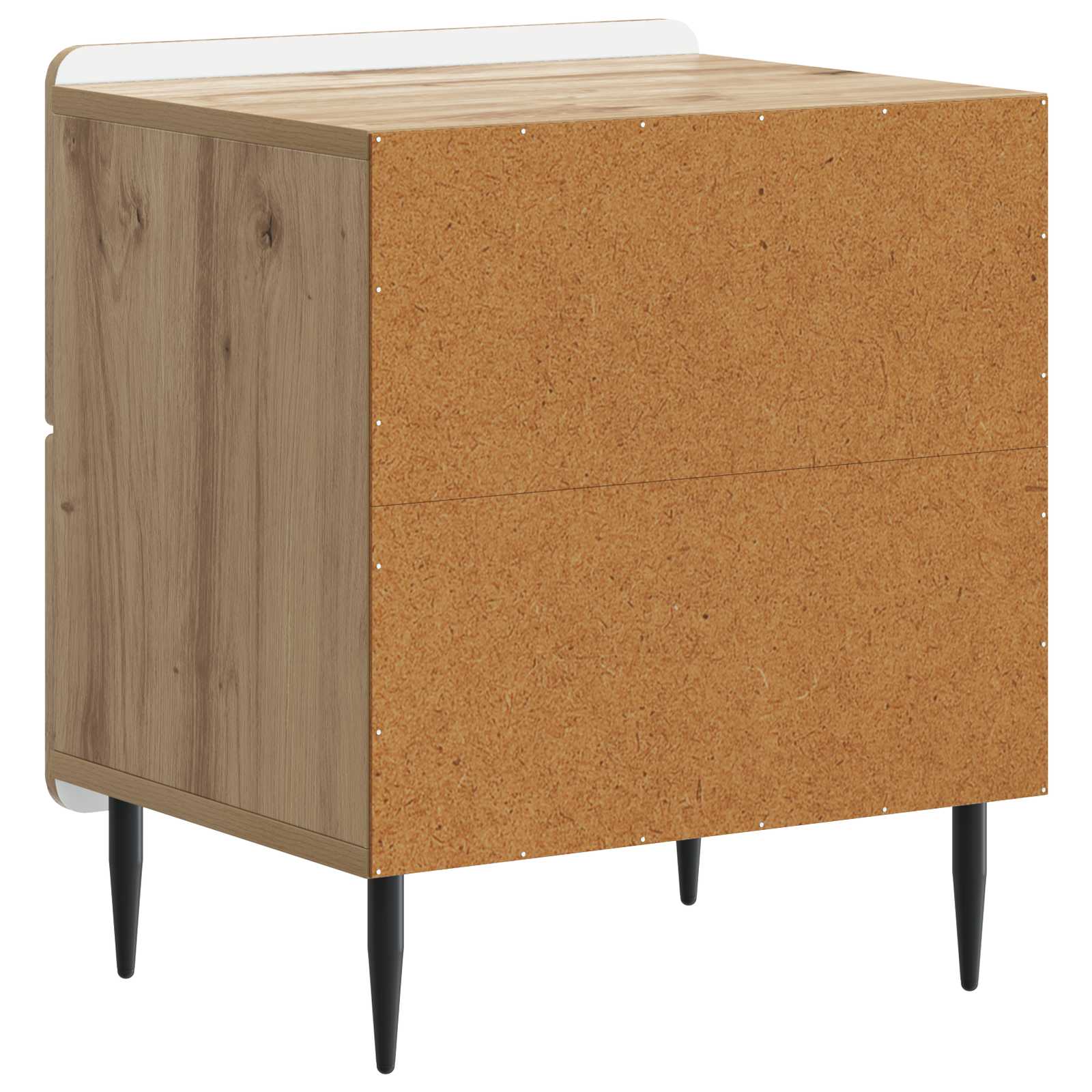 Noćni ormar s ladicama 2 pcs Hrast artisan 43 x 34,5 x 49,5 cm