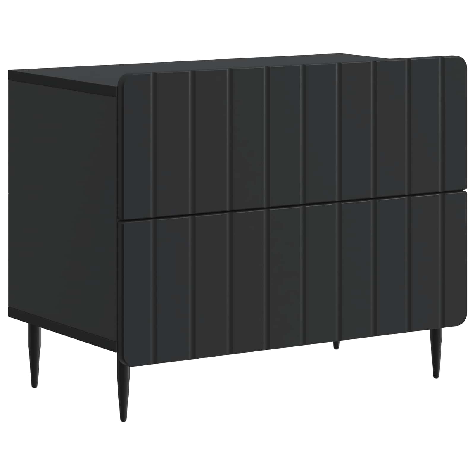 Noćni ormar Crna 62 x 34,5 x 49,5 cm Konstruirano drvo