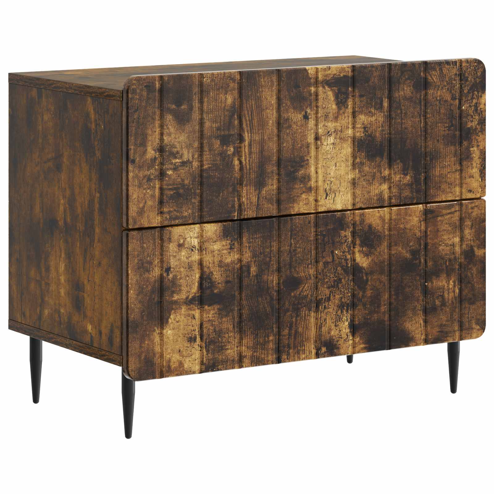 Noćni ormar s ladicama Dimljeni hrast 62 x 34,5 x 49,5 cm