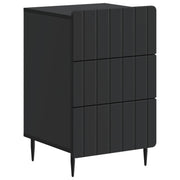 Noćni ormar s ladicama Crna 43x 41 x 68 cm Konstruirano drvo