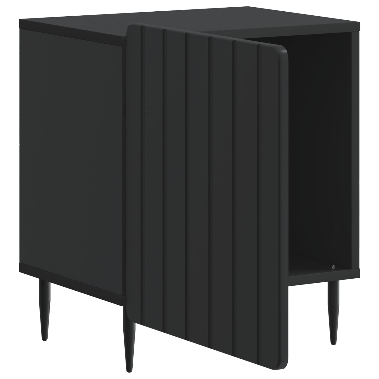 Noćni ormar Crna 43 x 34,5 x 52 cm Konstruirano drvo