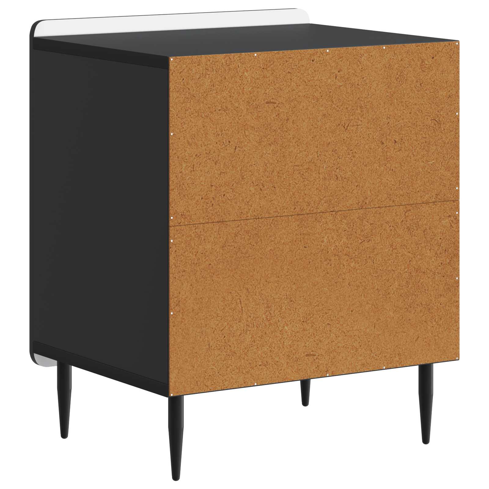 Noćni ormar 2 pcs Crna 43 x 34,5 x 52 cm Konstruirano drvo