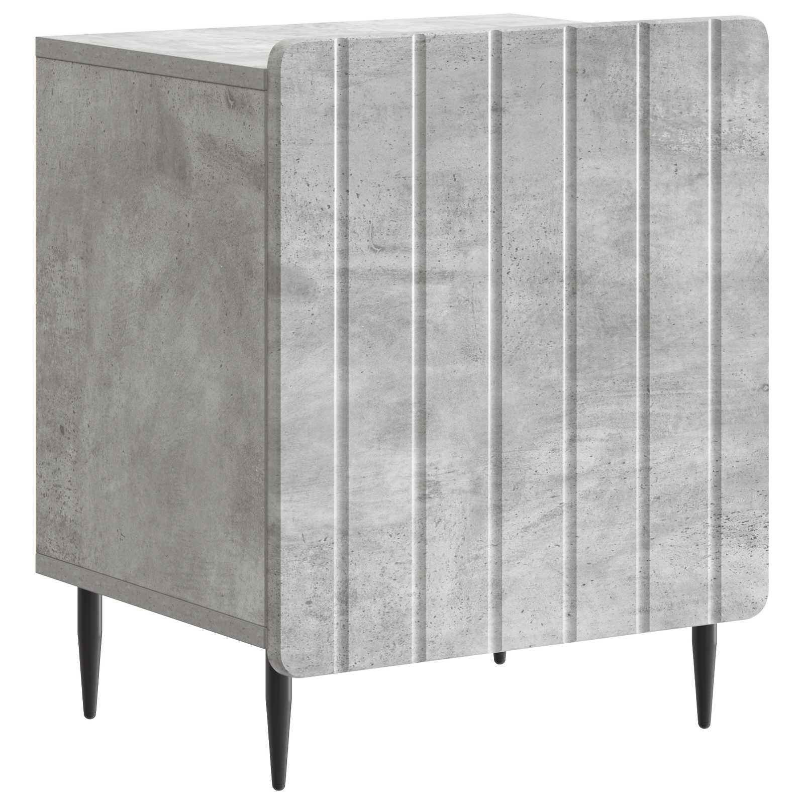 Noćni ormar 2 pcs Betonska siva 43 x 34,5 x 52 cm
