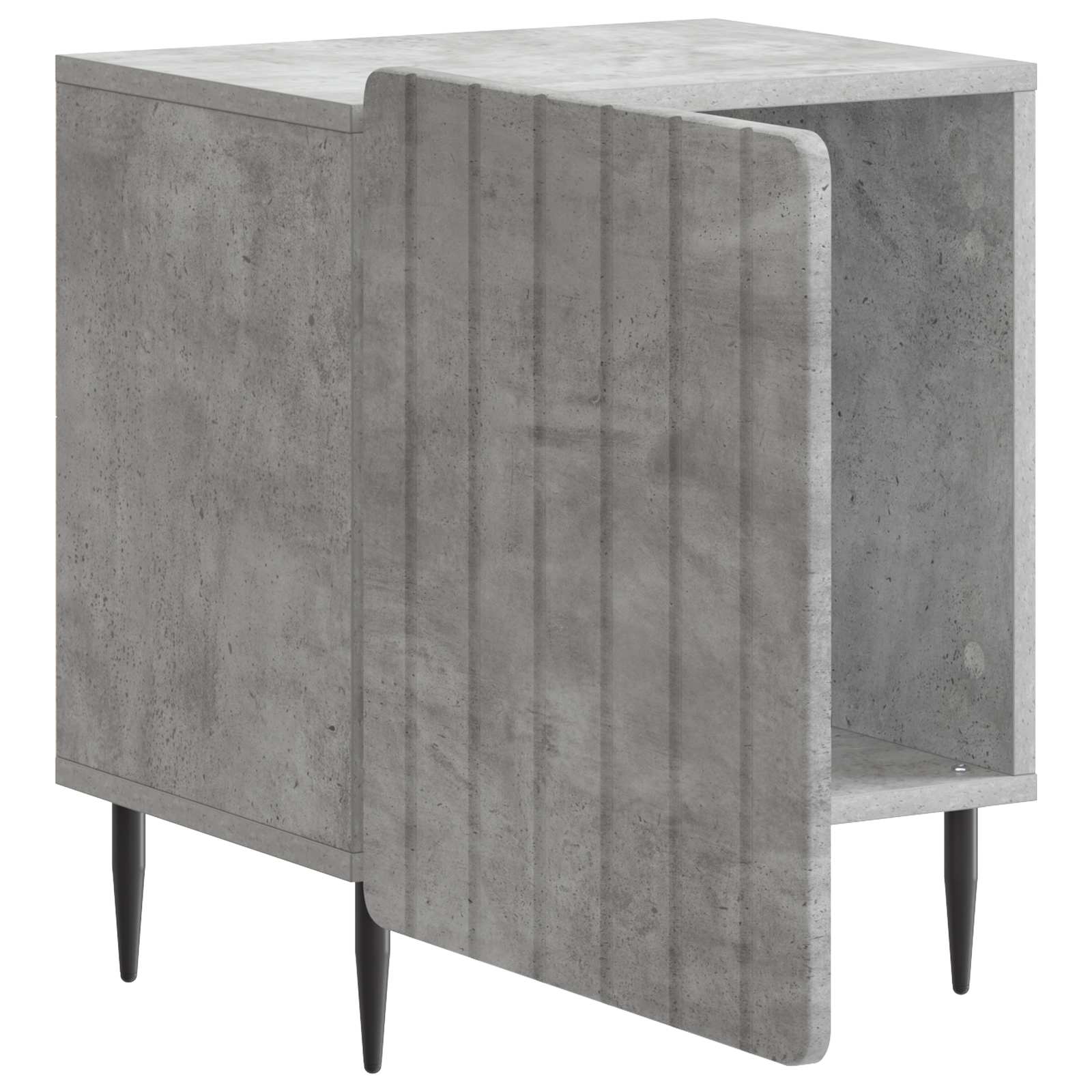 Noćni ormar 2 pcs Betonska siva 43 x 34,5 x 52 cm