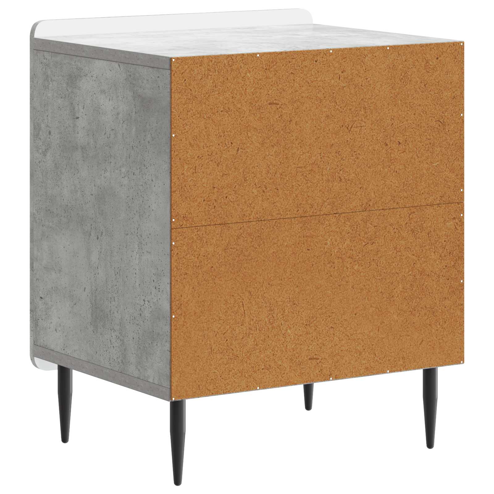 Noćni ormar 2 pcs Betonska siva 43 x 34,5 x 52 cm
