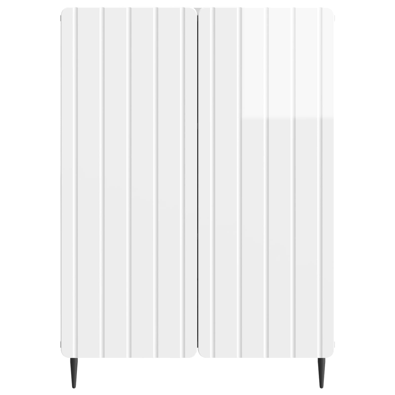 Kreveta Bijela visokog sjaja 66 x 34,5 x 92 cm