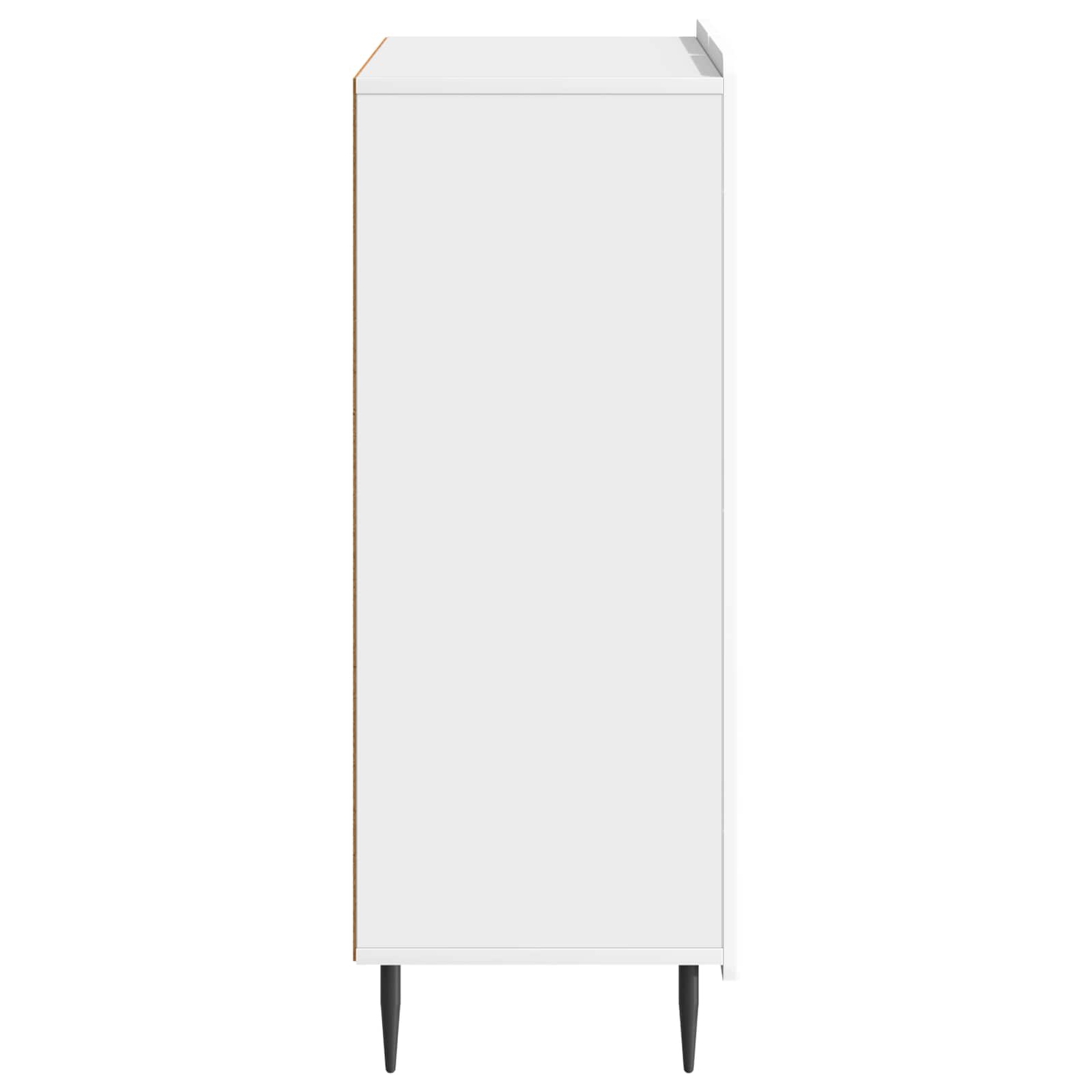 Kreveta Bijela visokog sjaja 66 x 34,5 x 92 cm