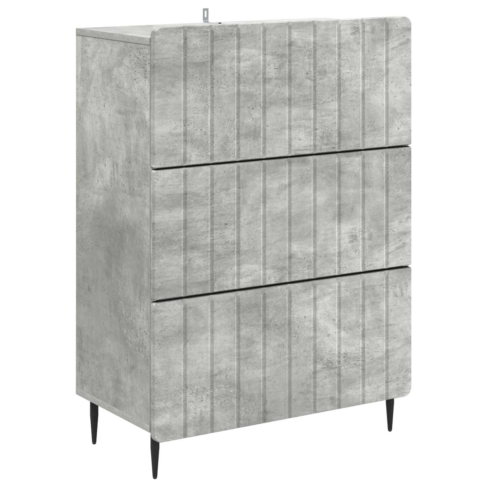 Ormar s ladicama Betonska siva 66 x 34,5 x 92 cm