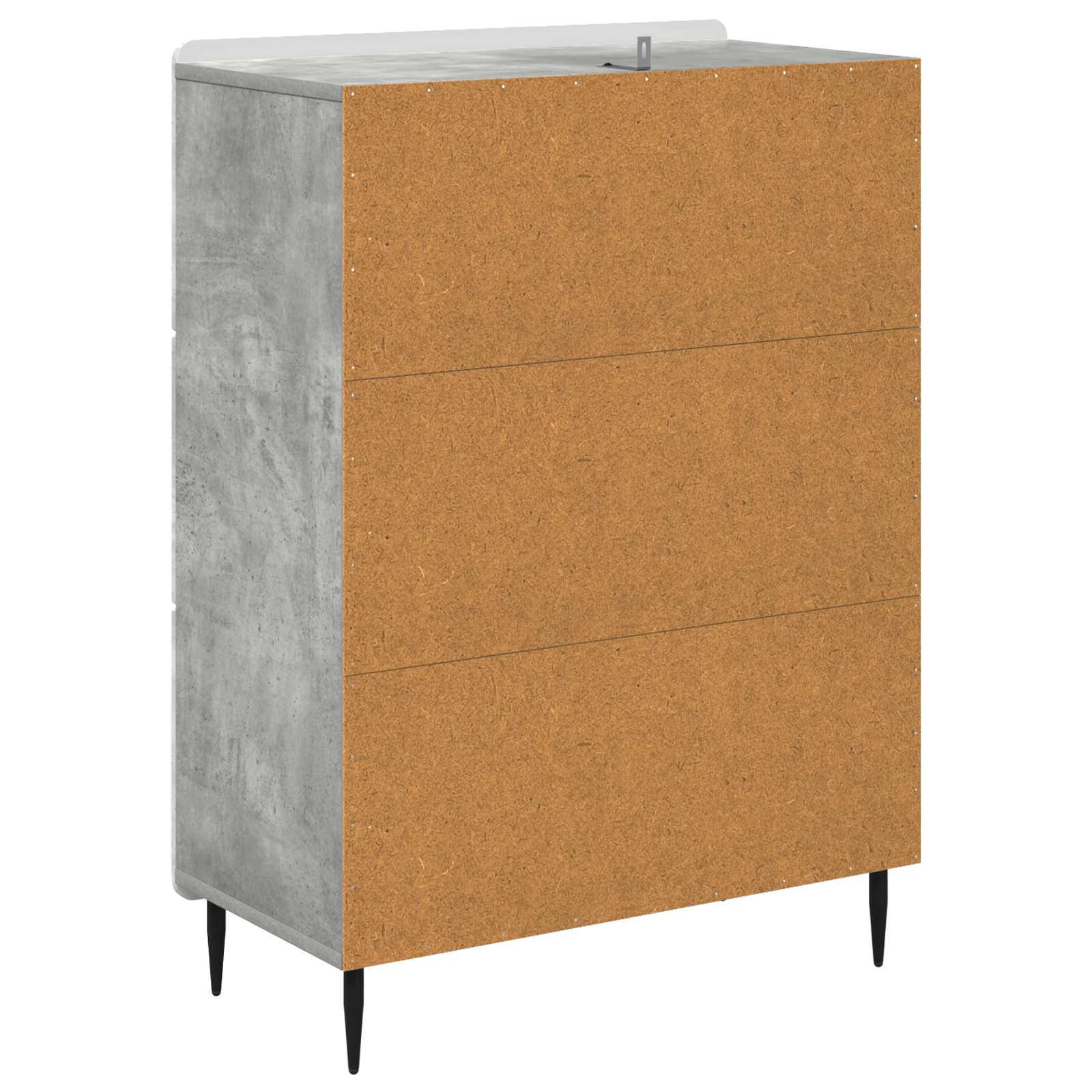 Ormar s ladicama Betonska siva 66 x 34,5 x 92 cm