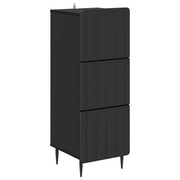 Ormar s ladicama Crna 33 x 34,5 x 92 cm Konstruirano drvo