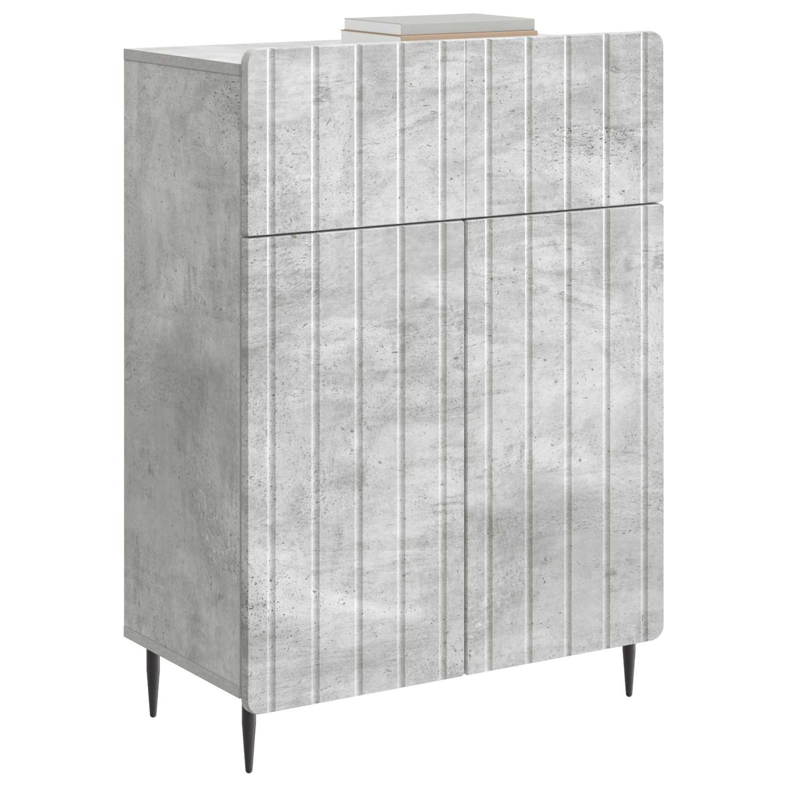 Kreveta Betonska siva 66 x 34,5 x 92 cm Konstruirano drvo