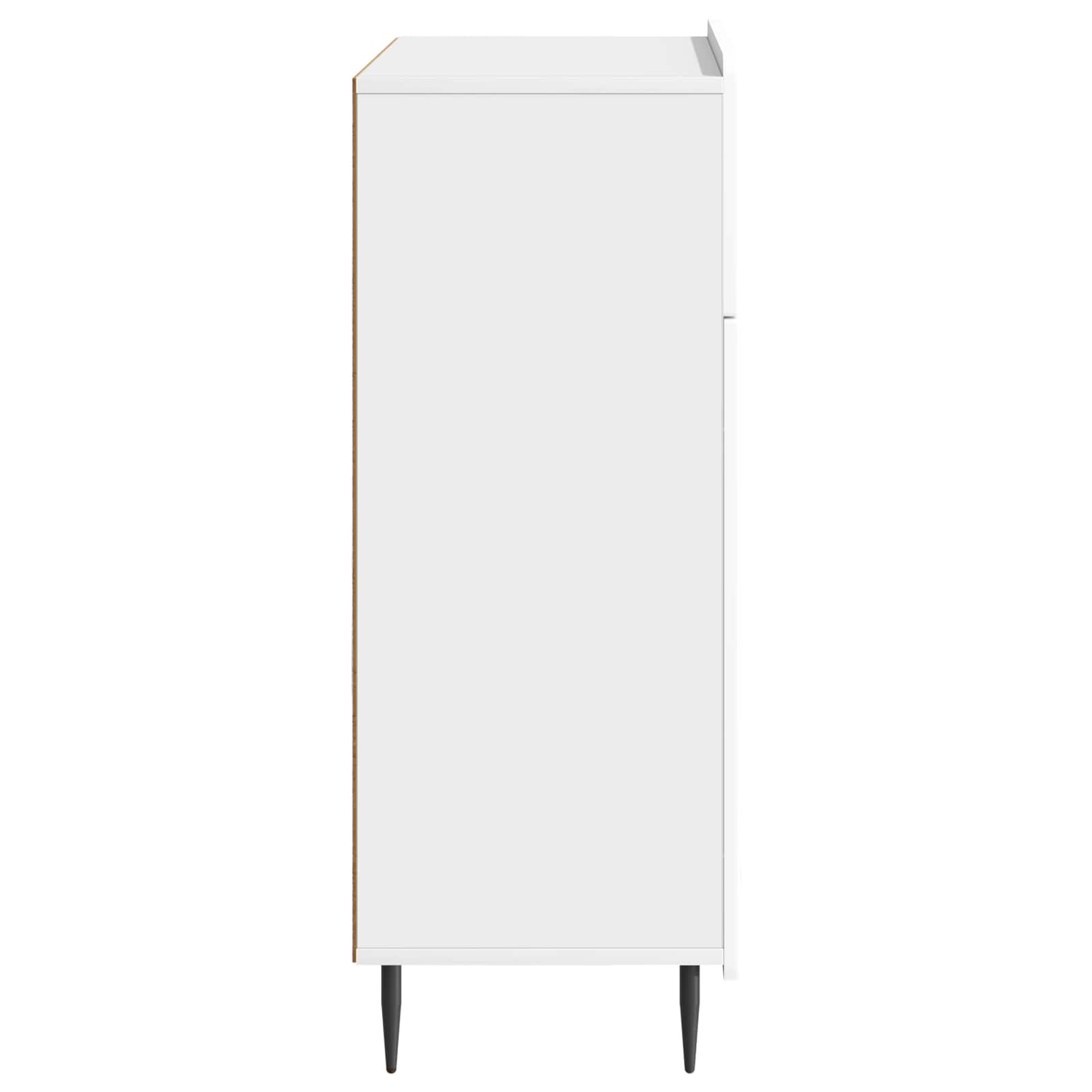 Kreveta s ladicama Bijela visokog sjaja 66 x 34,5 x 92 cm