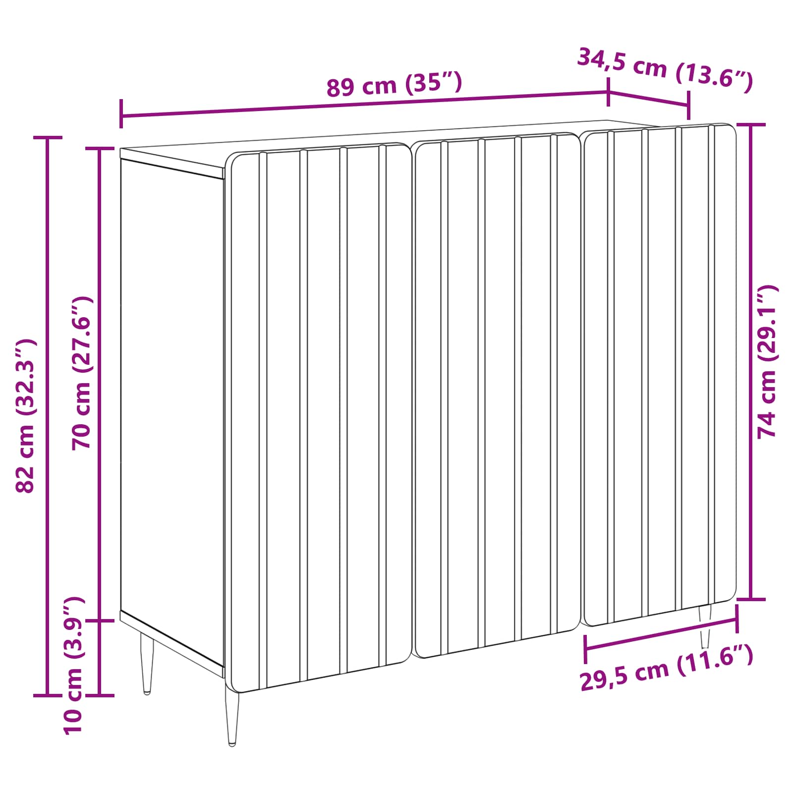 Kreveta Bijela visokog sjaja 89 x 34,5 x 82 cm